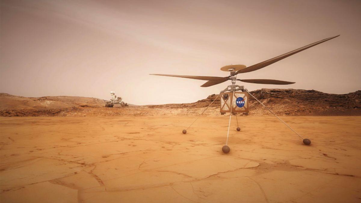 Helicopter on Mars.
